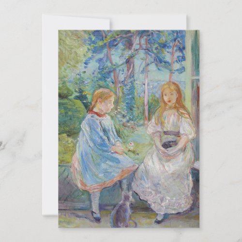 Berthe Morisot _ Young Girls at the Window Invitation