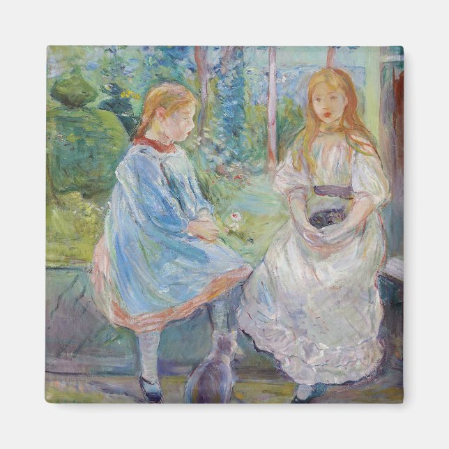 Berthe Morisot - Young Girls at the Window Magnet (Front)