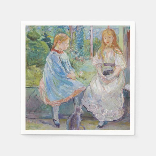 Berthe Morisot - Young Girls at the Window Napkins (Front)