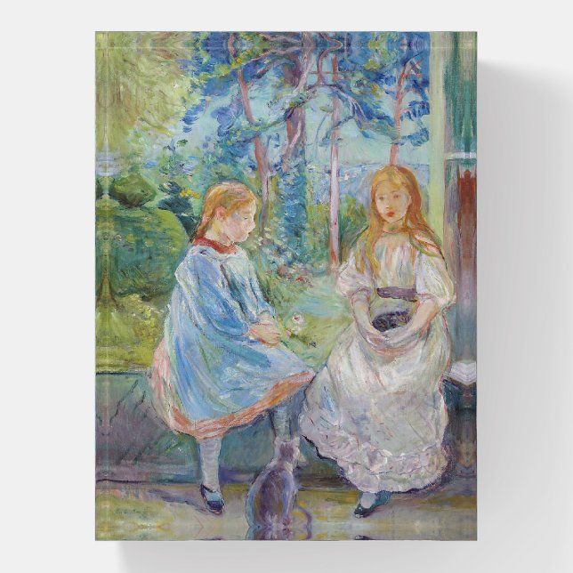 Berthe Morisot - Young Girls at the Window Paperweight (Vertical)