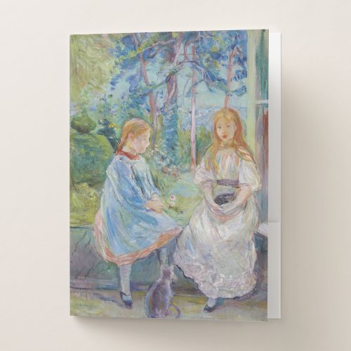 Berthe Morisot _ Young Girls at the Window Pocket Folder