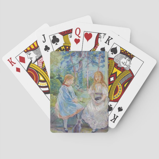 Berthe Morisot - Young Girls at the Window Poker Cards (Back)