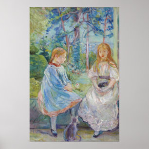 Berthe Morisot - Young Girls at the Window Poster