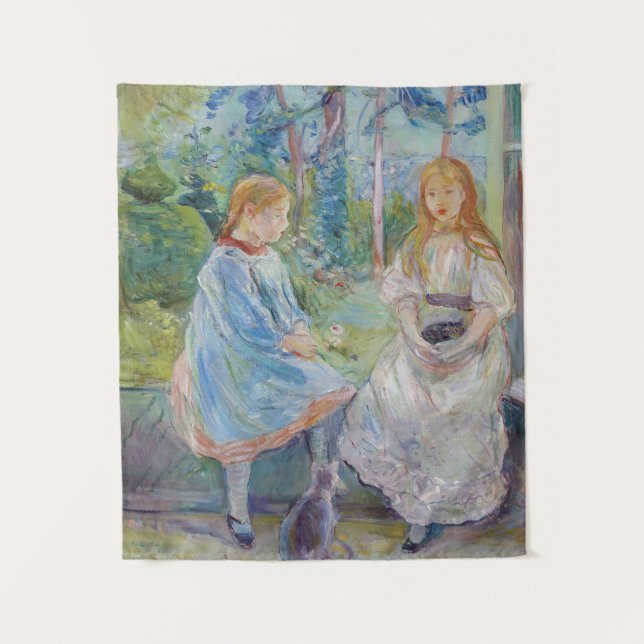 Berthe Morisot - Young Girls at the Window Tapestry (Front)