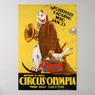 Bertram Mills’ Circus at Olympia Poster