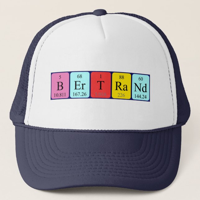 Bertrand periodic table name hat (Front)