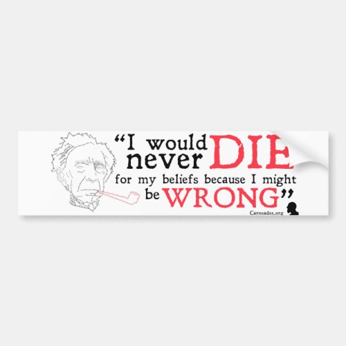 Bertrand Russell Bumper Sticker