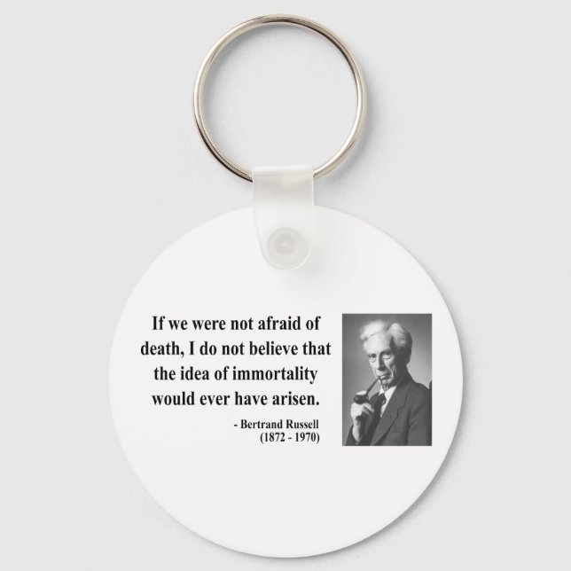 Bertrand Russell Quote 1b Keychain (Front)