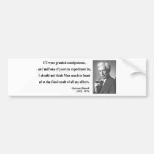 Bertrand Russell Quote 4b Bumper Sticker