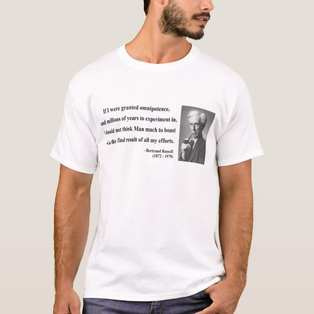 Bertrand Russell Quote 4b T-Shirt (Front)