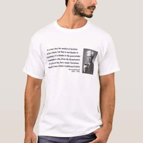 Bertrand Russell Quote 6b T_Shirt