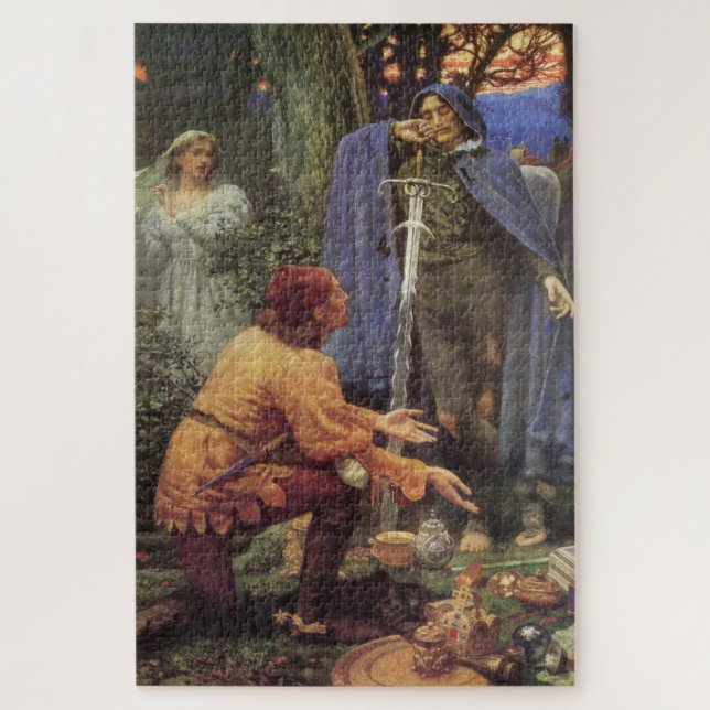 Bertuccio's Bride (by Edward Robert Hughes) Jigsaw Puzzle (Vertical)