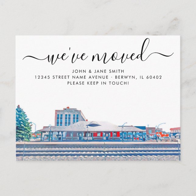 Berwyn Moving Announcement Postcard (Front)