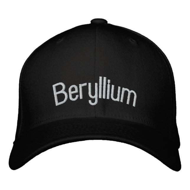 Beryllium Embroidered Baseball Hat (Front)