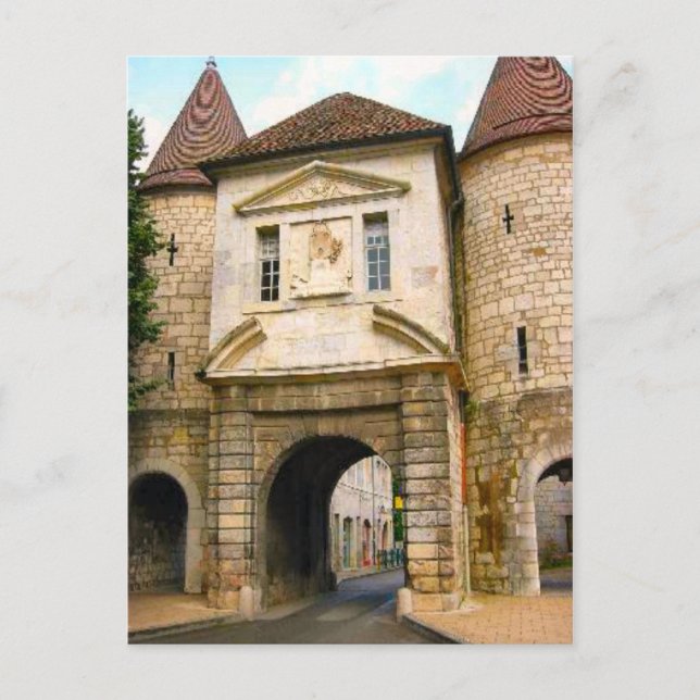 Besançon ,Old city Gateway Postcard (Front)