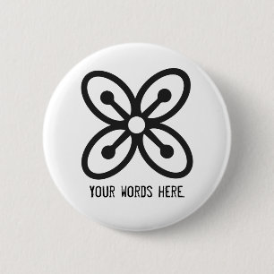 BESE SAKA Symbol of Affluence, Power, Abundance Button