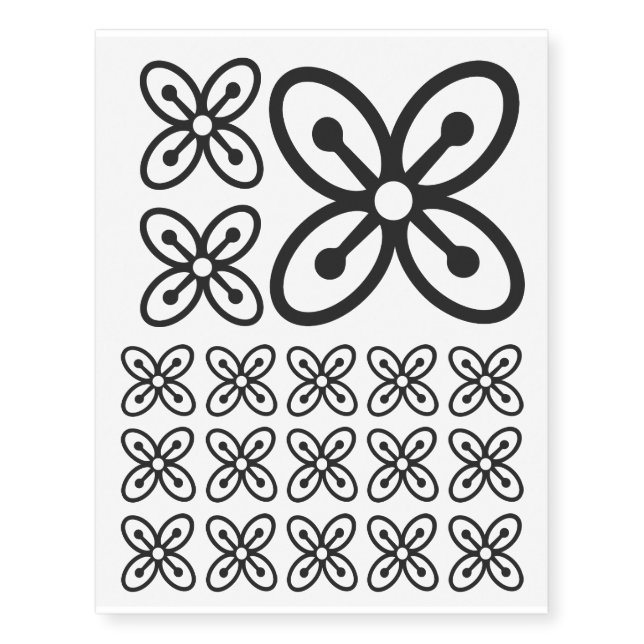 BESE SAKA | Symbol of Affluence, Power, Abundance Temporary Tattoos (Front)