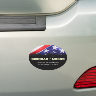 BESHEAR MOORE 2028 For American Democracy Car Magnet
