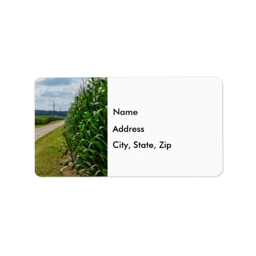 Beside A Corn Field Address Labels