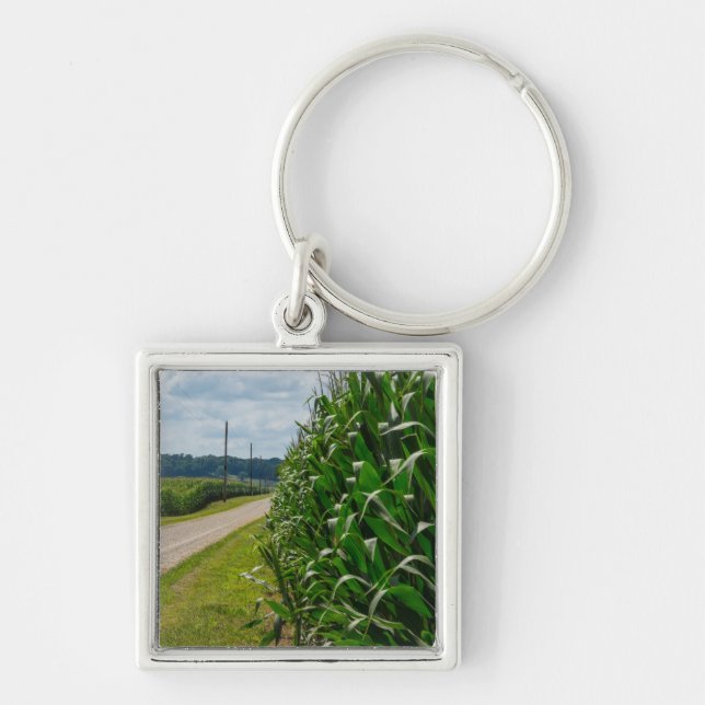 Beside A Corn Field Keychain (Front)