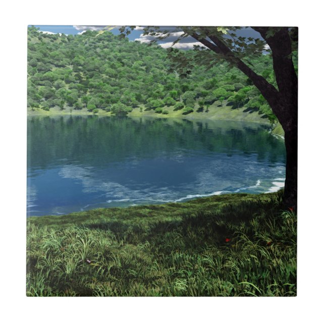 Beside Deep Waters Decorative Tile (Front)