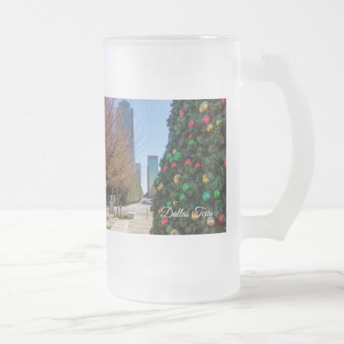 Beside The Dallas Christmas Tree Frosted Glass Bee Frosted Glass Beer Mug