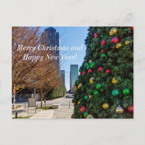 Beside The Dallas Christmas Tree Postcard