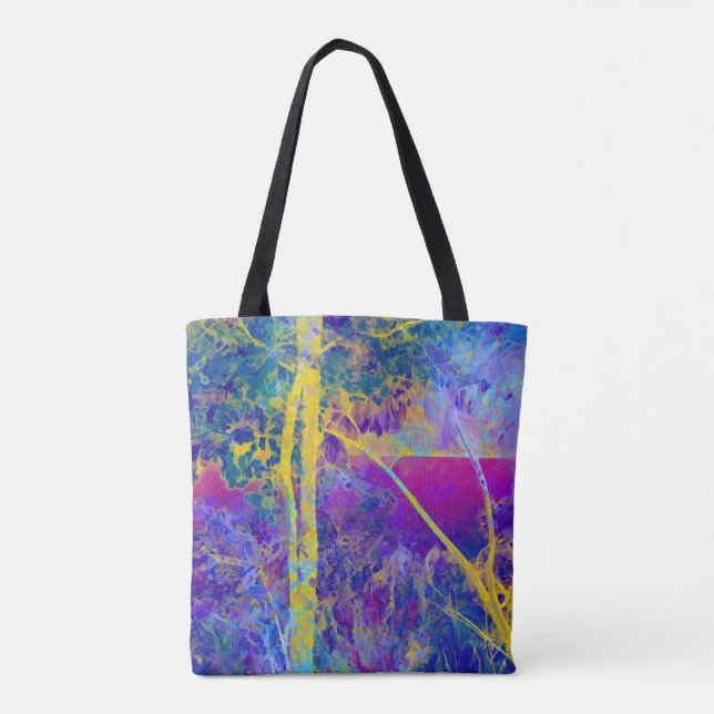 Beside The Lake Shore Tote Bag (Back)