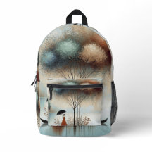 Beside The Quiet Waters Designer Backpack