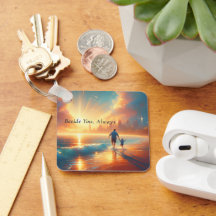 Beside You Always - Personalized Keepsake Keychain