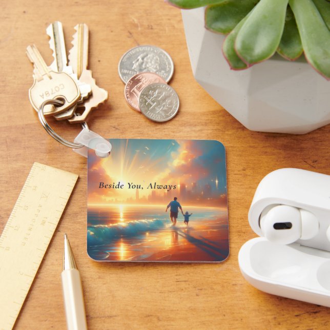 Beside You Always - Personalized Keepsake Keychain (Desk)