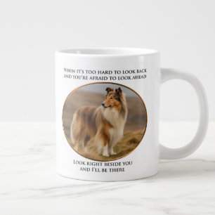 Beside You Collie Giant Coffee Mug