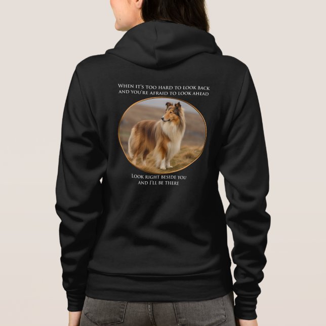 Beside You Collie Hoodie (Back)