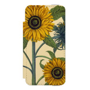 Besler: Sunflower Wallet Case For iPhone SE/5/5s