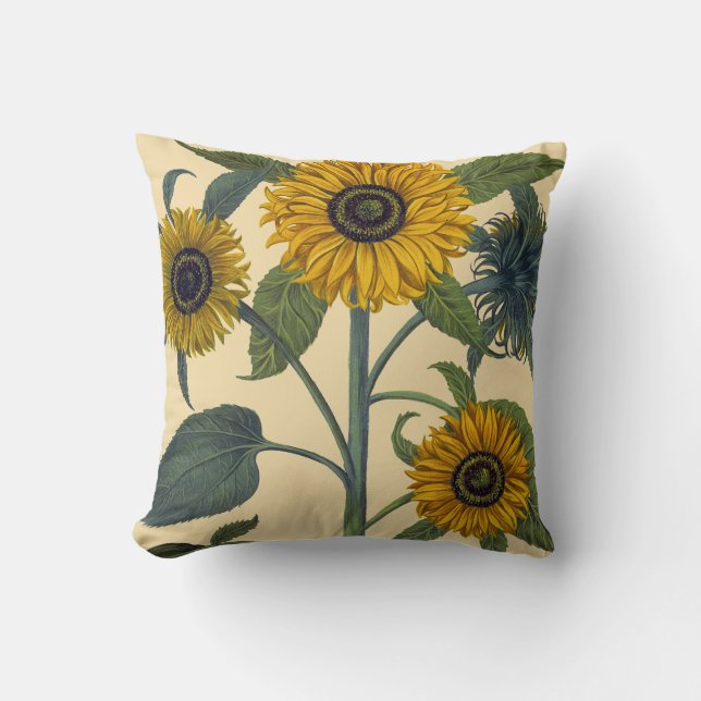 Besler: Sunflower Throw Pillow (Front)