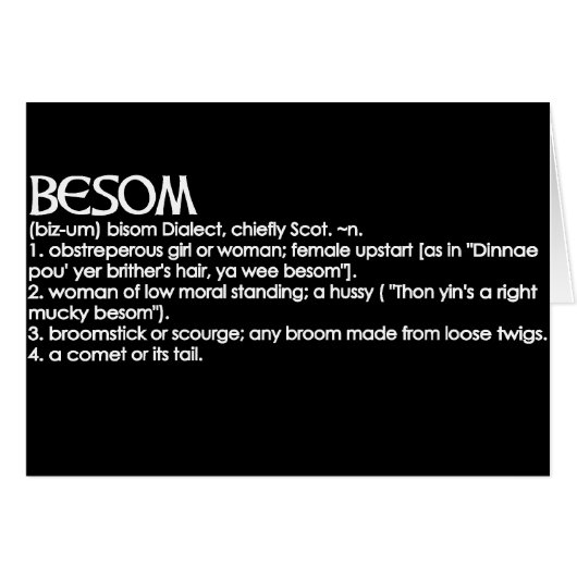Besom Cards (Front Horizontal)