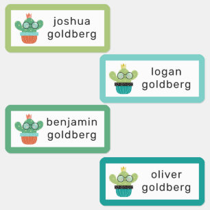 Bespectacled Cactus Add Name Labels