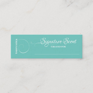 Bespoke fragrance personal scent sniff note mix mini business card