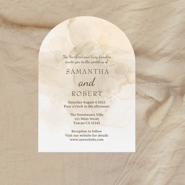 Bespoke Marbled Villa Wedding Invitation (Creator Uploaded)