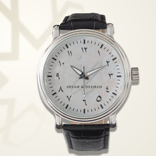 Bespoke Monogram Men's Watch with Arabic Numerals