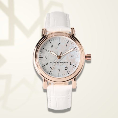 Bespoke Monogram Women's Watch with Arabic Numeral