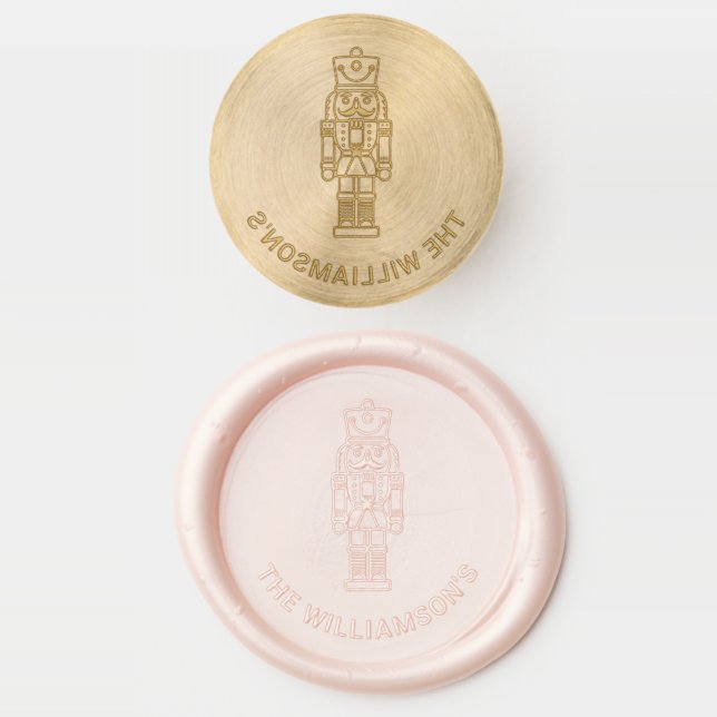 Bespoke Nutcracker Wax Seal Family Stamp (Stamped)