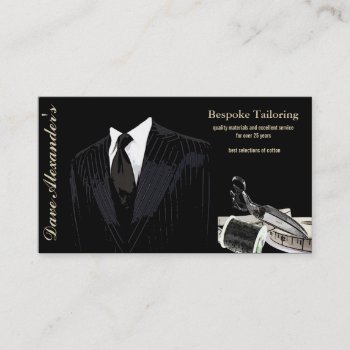 Bespoke Tailoring Business Card by SharonCullars at Zazzle
