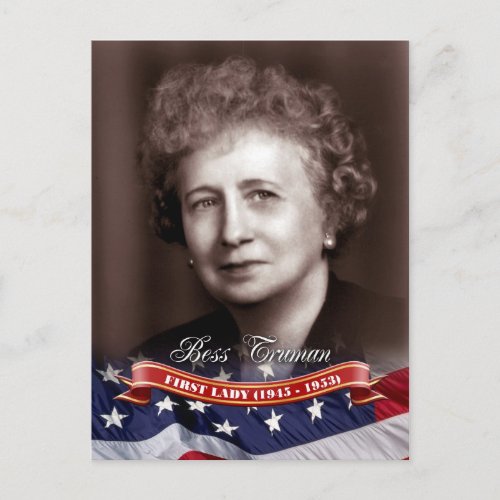 Bess Truman First Lady of the US Postcard