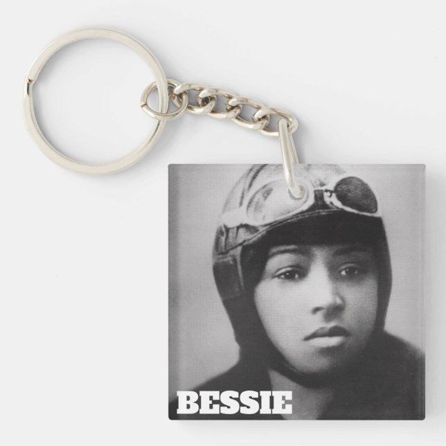 Bessie Coleman - Aviation Pioneer Keychain (Front)