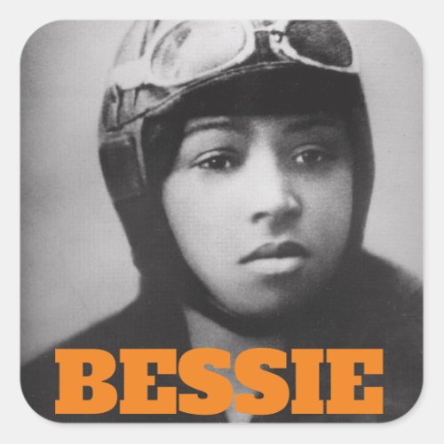 Bessie Coleman _ Aviation Pioneer Square Sticker