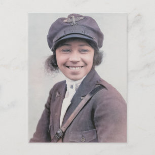 Bessie Coleman Color Photo Postcard