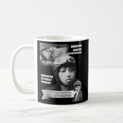 Bessie Coleman Dark Coffee Mug