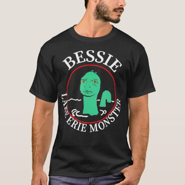 bessie lake erie monster funny  T-Shirt (Front)