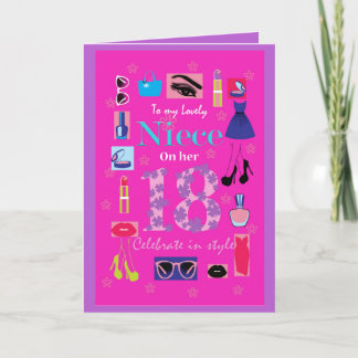 Best 18th birthday card for a glamorous niece